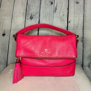 Kate Spade Hot Pink Pebbled Leather Crossbody